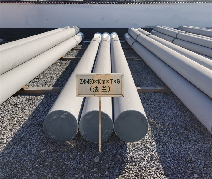 隆安430×15米×T×G砼电力电杆